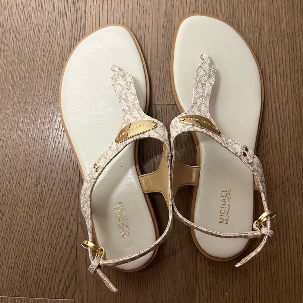 Michael Kors Cream Sandals